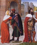 Master of Moulins The Meeting of Saints Joachim and Anne at the Golden Gate oil painting artist
